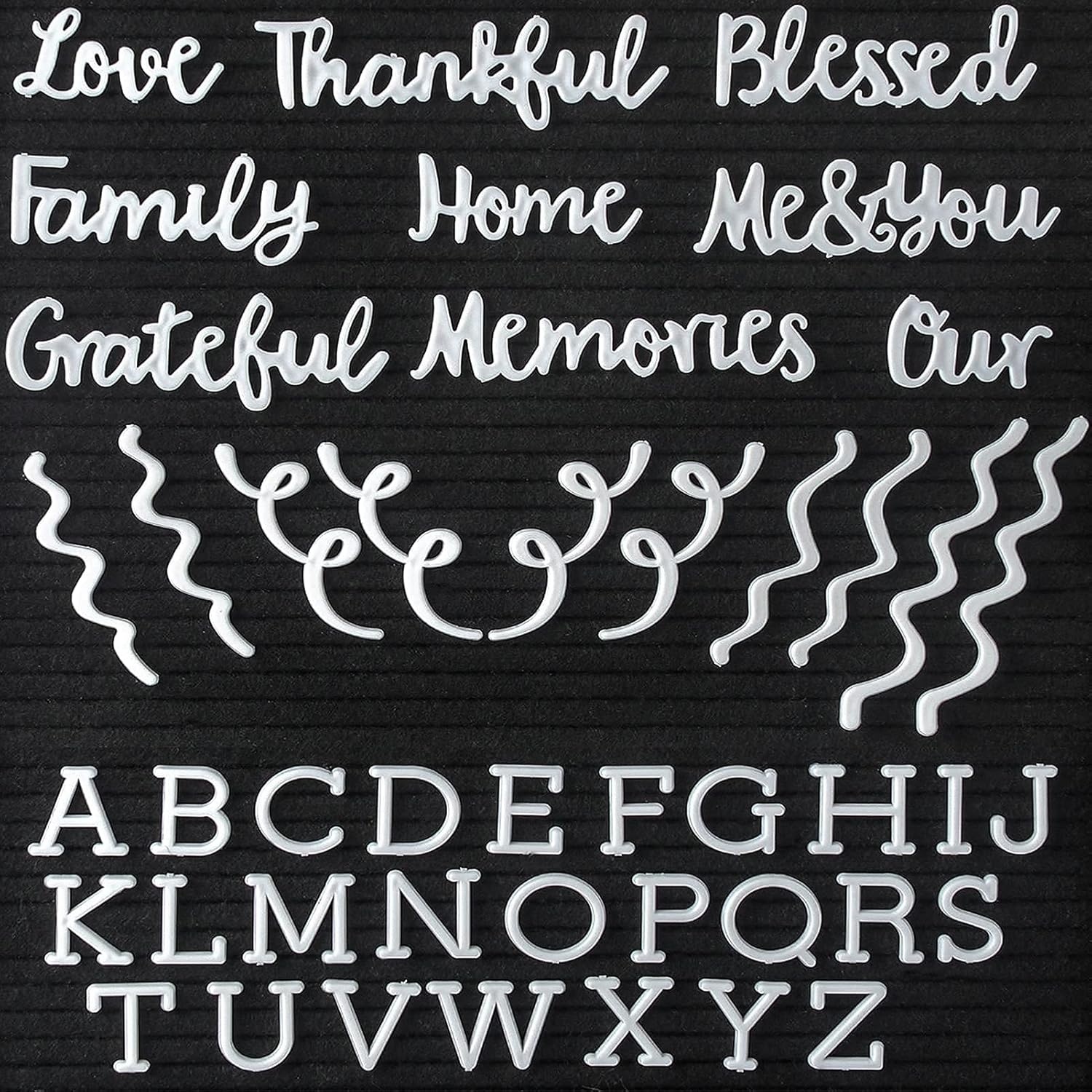 image:imageLetter Board Letters 674 PRECut Characters Letter Organizer Box 34 and 1 Inch with Sorting Tray White