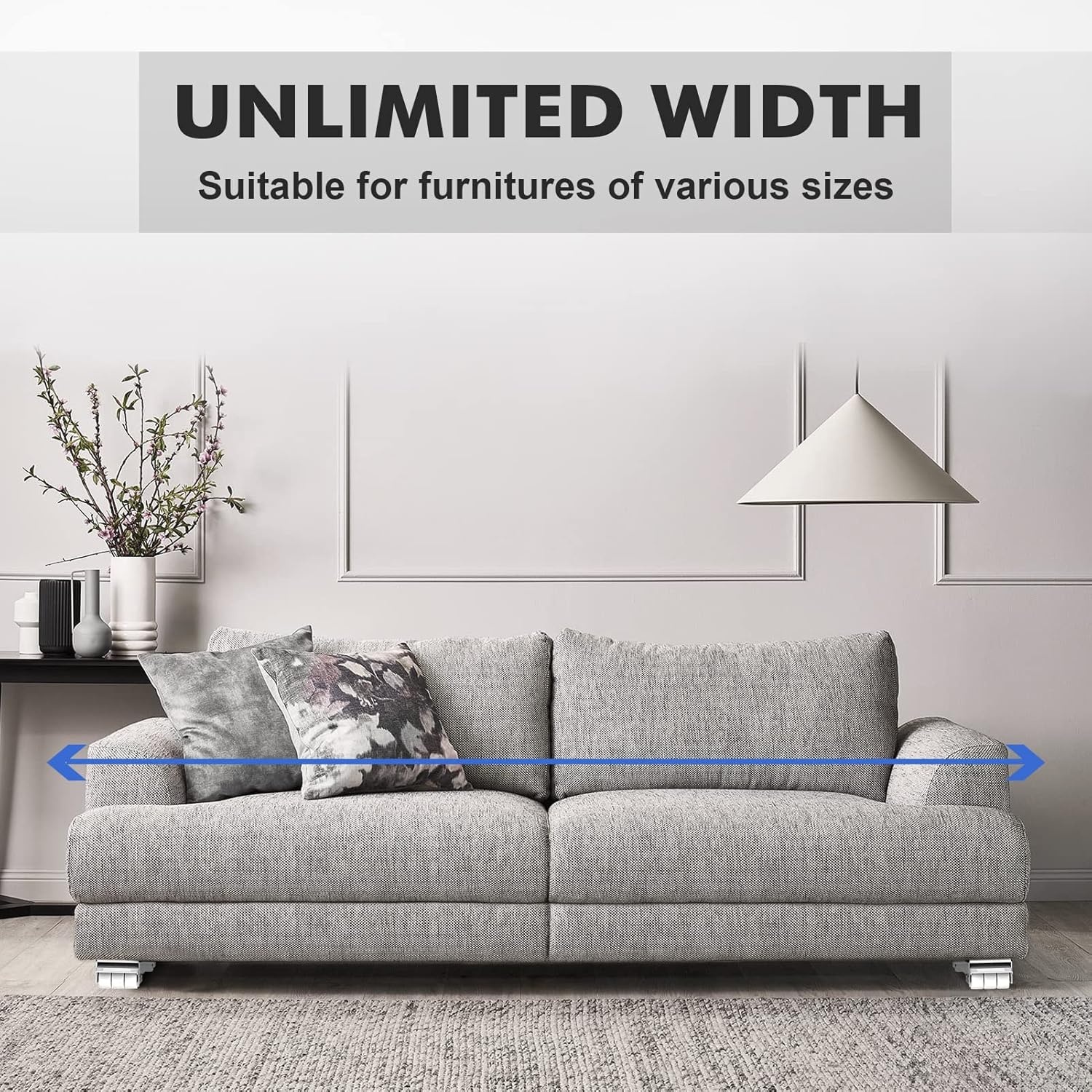 image:imageSPACEKEEPER Furniture Dolly Mobile Roller Extendable Appliance Rollers Mobile Washing Machine Base Fridge Stand Moving Cart for Washing Machines Refrigerators Dryers Dishwashers White