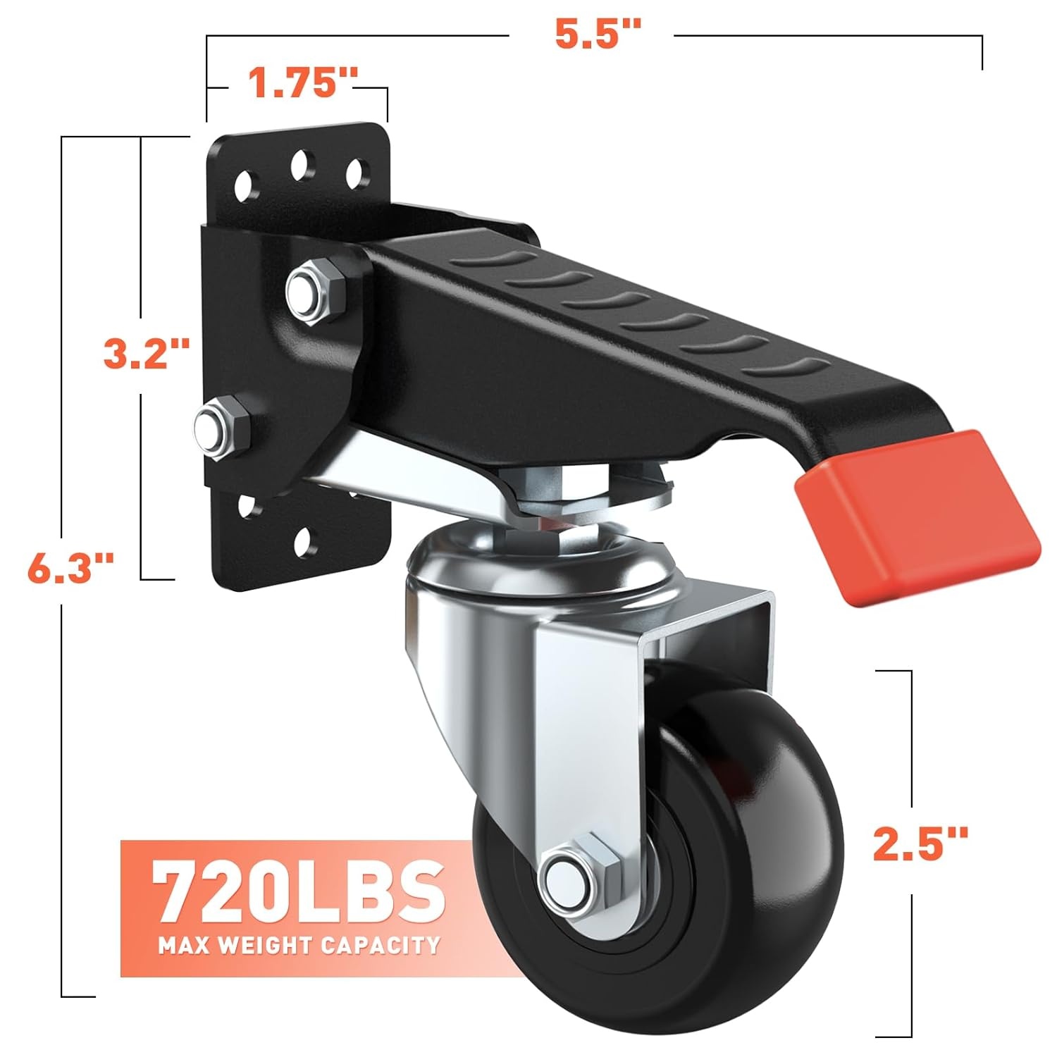 image:imageSPACEKEEPER Workbench Casters Kit 880 Lbs 3 Inch Heavy Duty Retractable Caster Designed for Workbenches Machinery amp Tables 4 Pack720 lb