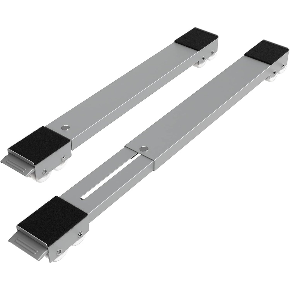image:imageSPACEKEEPER Furniture Dolly Mobile Roller Extendable Appliance Rollers Mobile Washing Machine Base Fridge Stand Moving Cart for Washing Machines Refrigerators Dryers Dishwashers Gray