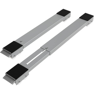image:imageSPACEKEEPER Furniture Dolly Mobile Roller Extendable Appliance Rollers Mobile Washing Machine Base Fridge Stand Moving Cart for Washing Machines Refrigerators Dryers Dishwashers Gray